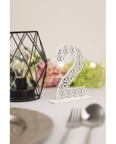 Set Numere de Masă Lemn Model Oriental, de la 1 la 20, Nuntă, Botez, Evenimente Tematice