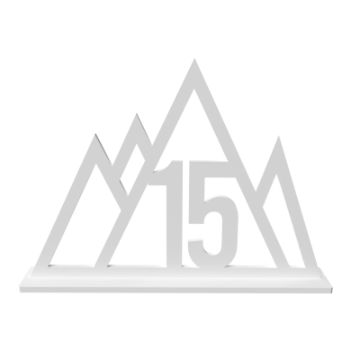 Set Numere de Masă Lemn Stil Scandinavian, de la 1 la 20, Nuntă, Botez, Evenimente Elegante, Alb