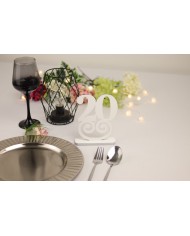 Set Numere Masa din lemn, de la 1 la 20, pentru nunta, botez sau alte evenimente speciale, Alb