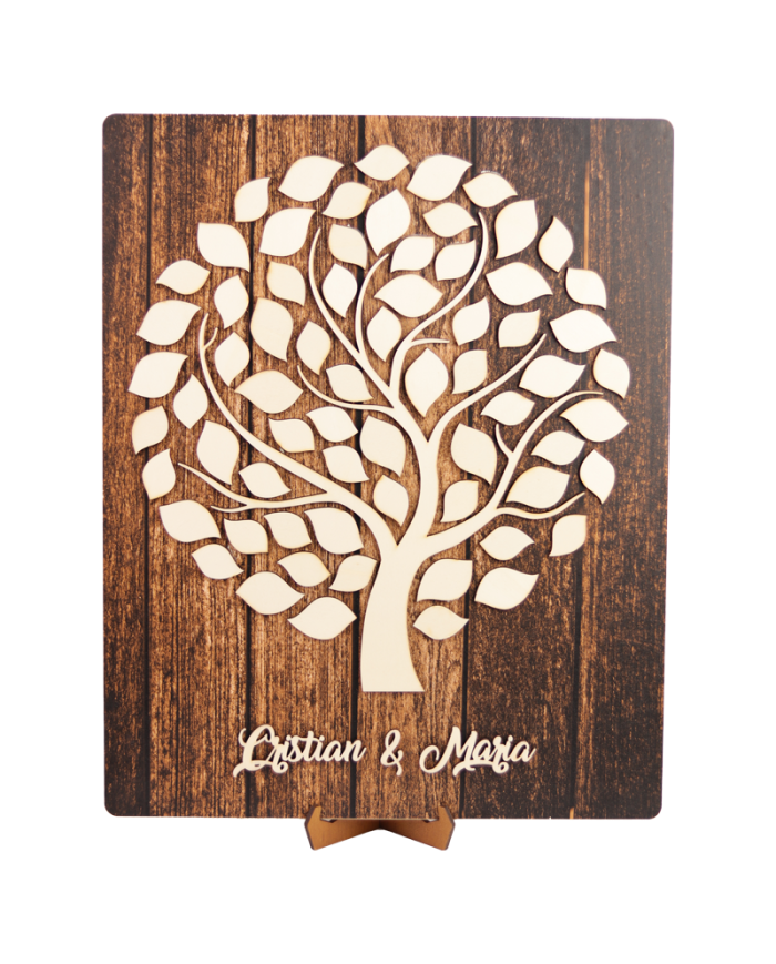 Guestbook alternativ în Formă de Copac cu Frunze